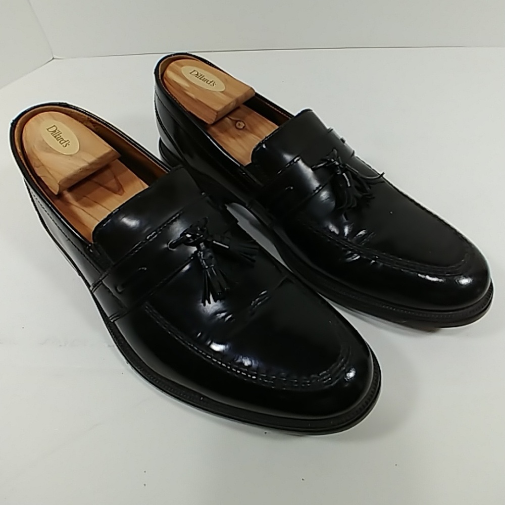 Mens Bostonian size 9.5 Leather Dress Shoes Black